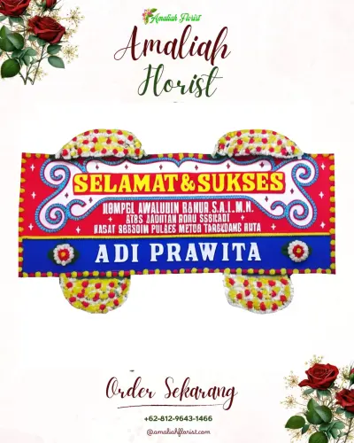 Karangan Bunga Ucapan Selamat di Sidokarto